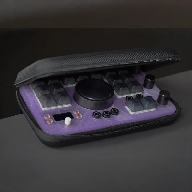 Clavier macro personnalisé Bluetooth double mode avec boutons RGB, mini écran, pour montage vidéo, r