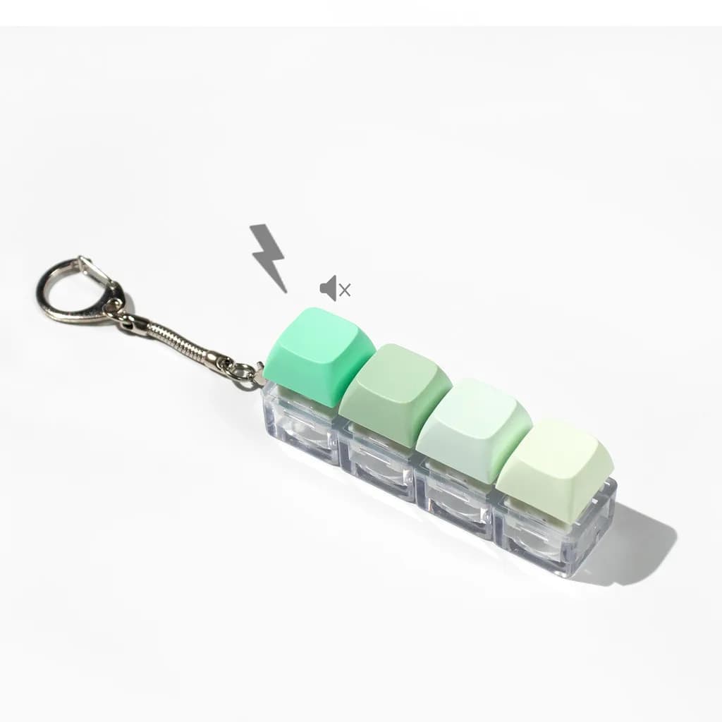 Clavier clé jouet bouton Keycap Fidget porte-clés clavier Clicker clé mécanique jouet soulagement cl