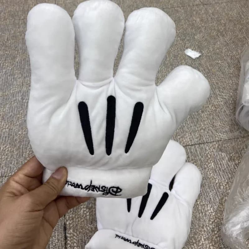 Disney Mickey Mouse gants en peluche grande patte gants drôles Cosplay Mickey gants blancs Performan