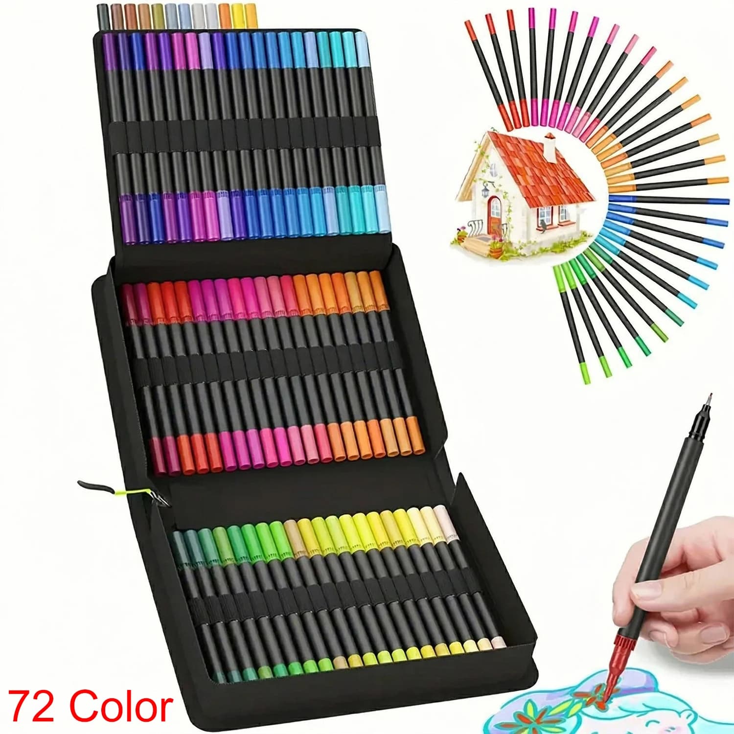 Marqueurs à pointe pinceau pour livre de coloriage, stylos pinceaux pour lettrage, marqueurs d'art,