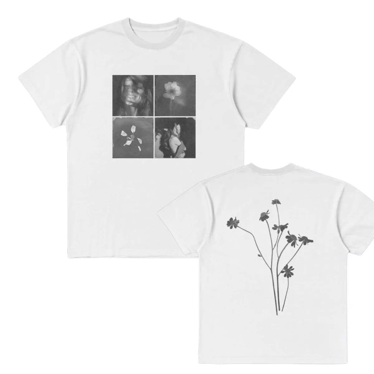 T-shirt Ariana Grande Petal Tile Photo pour hommes et femmes, vêtements d'été en coton Y2K, à la mod