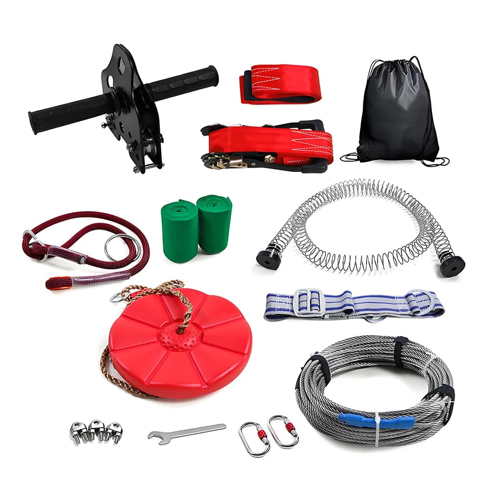 Kit de ligne zippée pour enfants, ligne zippée extérieure, balançoire Portable pour enfants avec pou