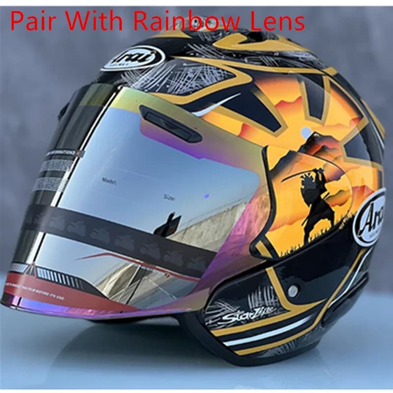 Casque de moto ouvert 3/4 SZ-Ram 3 Golden Knife Guard pour cyclisme, motocross, karting et protectio