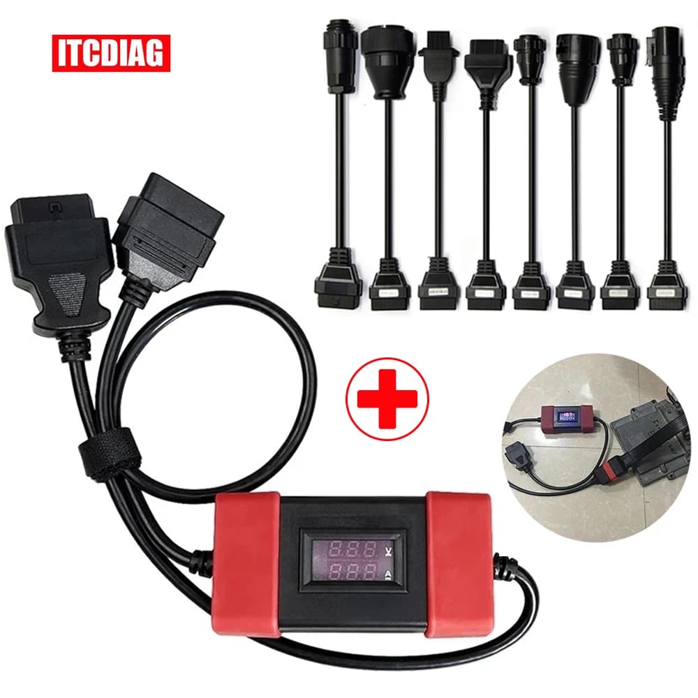 Câble adaptateur pour camion diesel, connecteur de camion, Easydiag, Thinkdiag, rapDuty, 8 direction