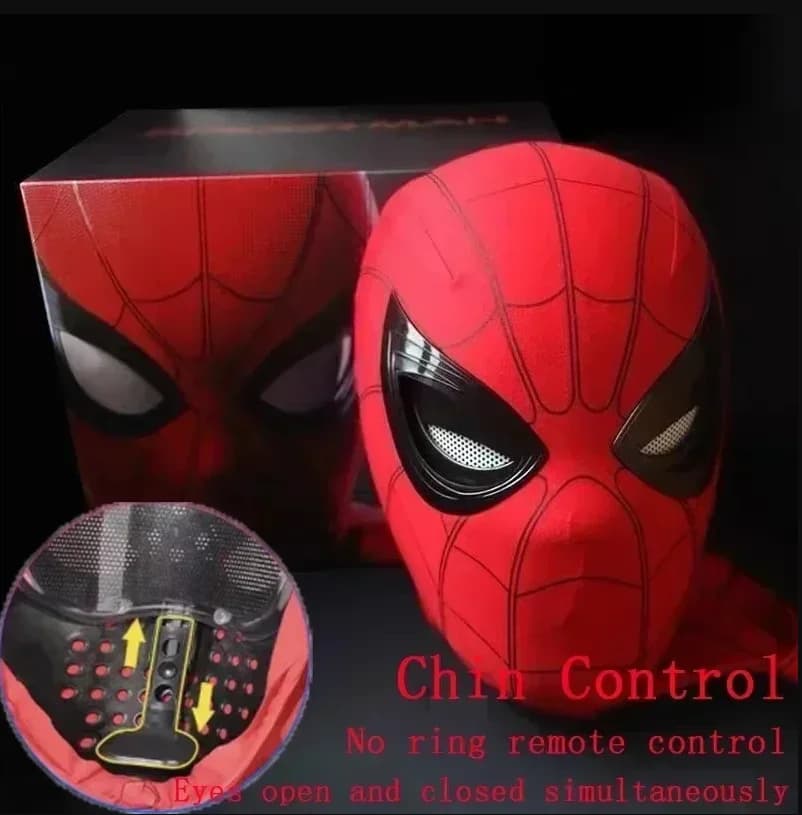 Spider-man: No Way Home Spider Man masque casque de luxe yeux à distance rechargeables masque mobile