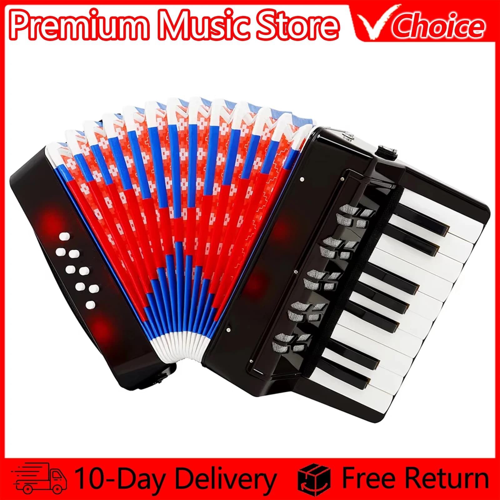 17 touches 8 basse accordéon 104 accordéon Musical Piano clavier jouet rythme formation printemps cl