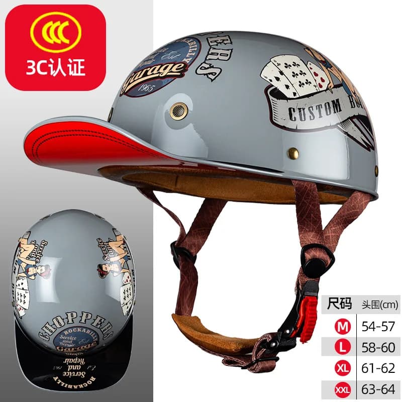 Casque de moto pour véhicule électrique, Locomotive pour Harley, demi-casque rétro, quatre mers, casque universel, vente en gros