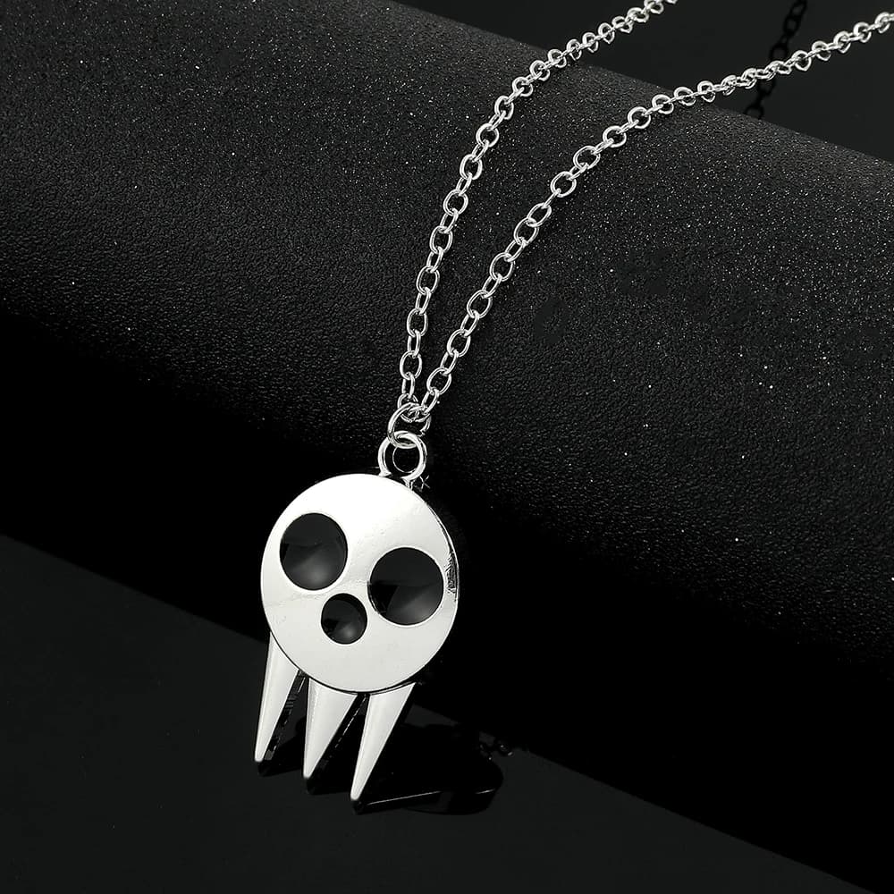 Collier Crâne de la Mort, Bijou Pendentif Thème Horreur Punk, Accessoire de Bande Dessinée, Souvenir, Cadeau pour Fans, Accessoire Élégant à Thème Horreur