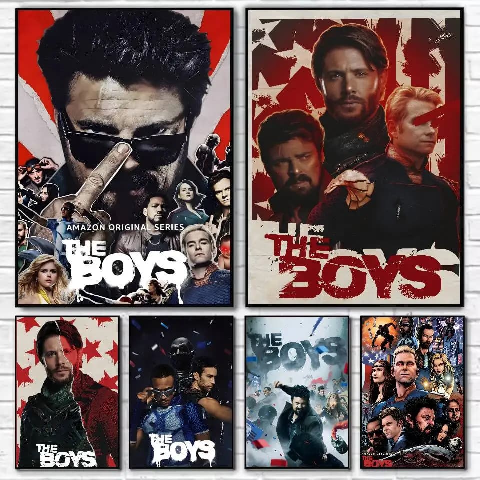 Affiche de série TV t-the Boys HD, décoration murale collante, étanche, pour la maison, le salon, le Bar, décor esthétique