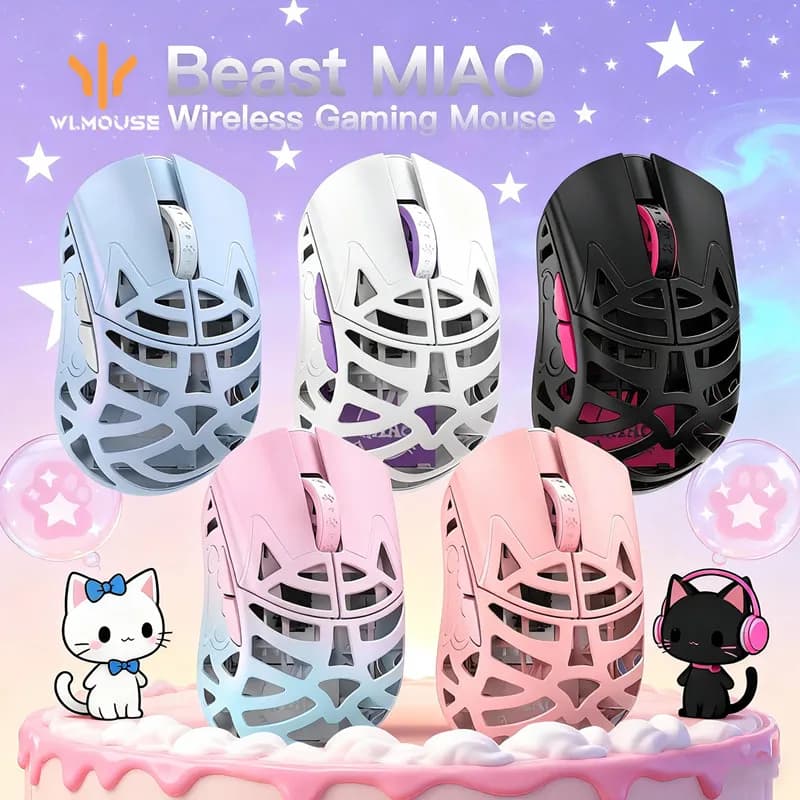 Souris de jeu WLMOUSE Beast Miao en magnésium