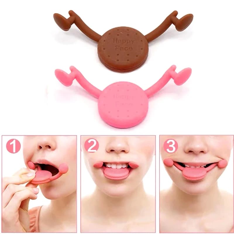 Nouveau correcteur de sourire, entraîneur de lèvres pour la musculature de la mâchoire, outil d'entraînement du sourire pour visage en V, entraîneur de sourire charmant - Silicone Face Li