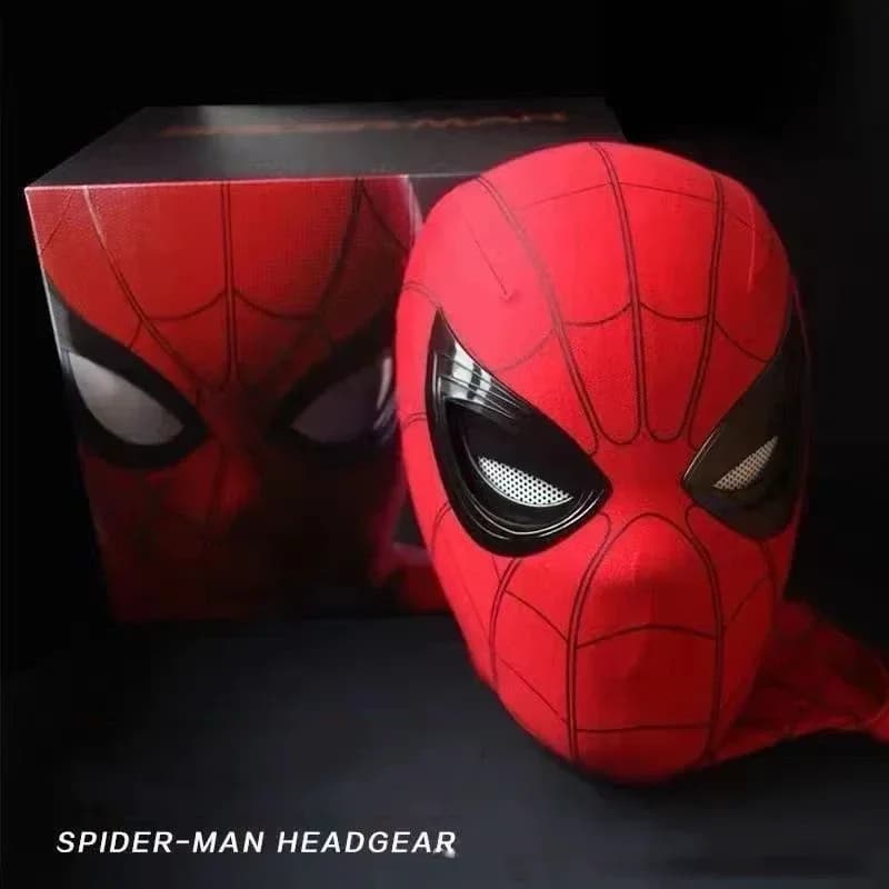 Spiderman Mascara couvre-chef masque Cosplay yeux mobiles
