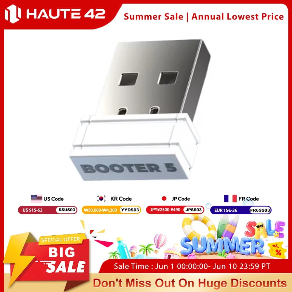 Haute42 BOOTER 5 convertisseur de jeu pour adaptateur HautePad Hitbox pour Console PS5/PS4 convertisseur de contrôleur de bâton d'arcade pour PS5