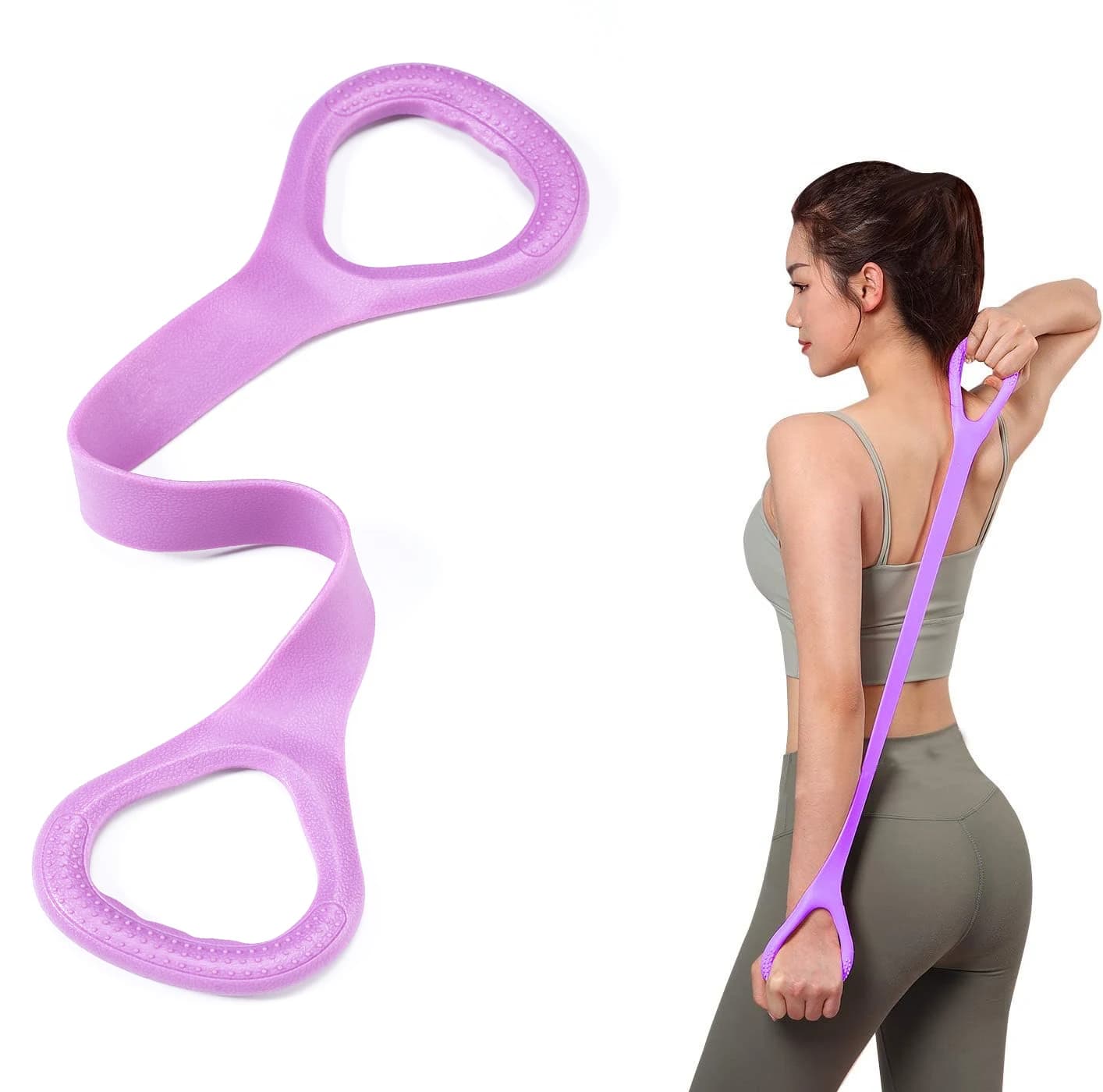 8 bandes de résistance pour entraînement physique, bras, dos, épaules, exercice, bande d'entraînement élastique, équipement de Yoga, Pilates