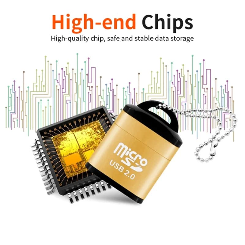 Mini lecteur de carte mémoire USB Micro SD/TF, adaptateur haute vitesse USB 2.0 pour ordinateur de bureau, ordinateur portable, accessoires cartridg