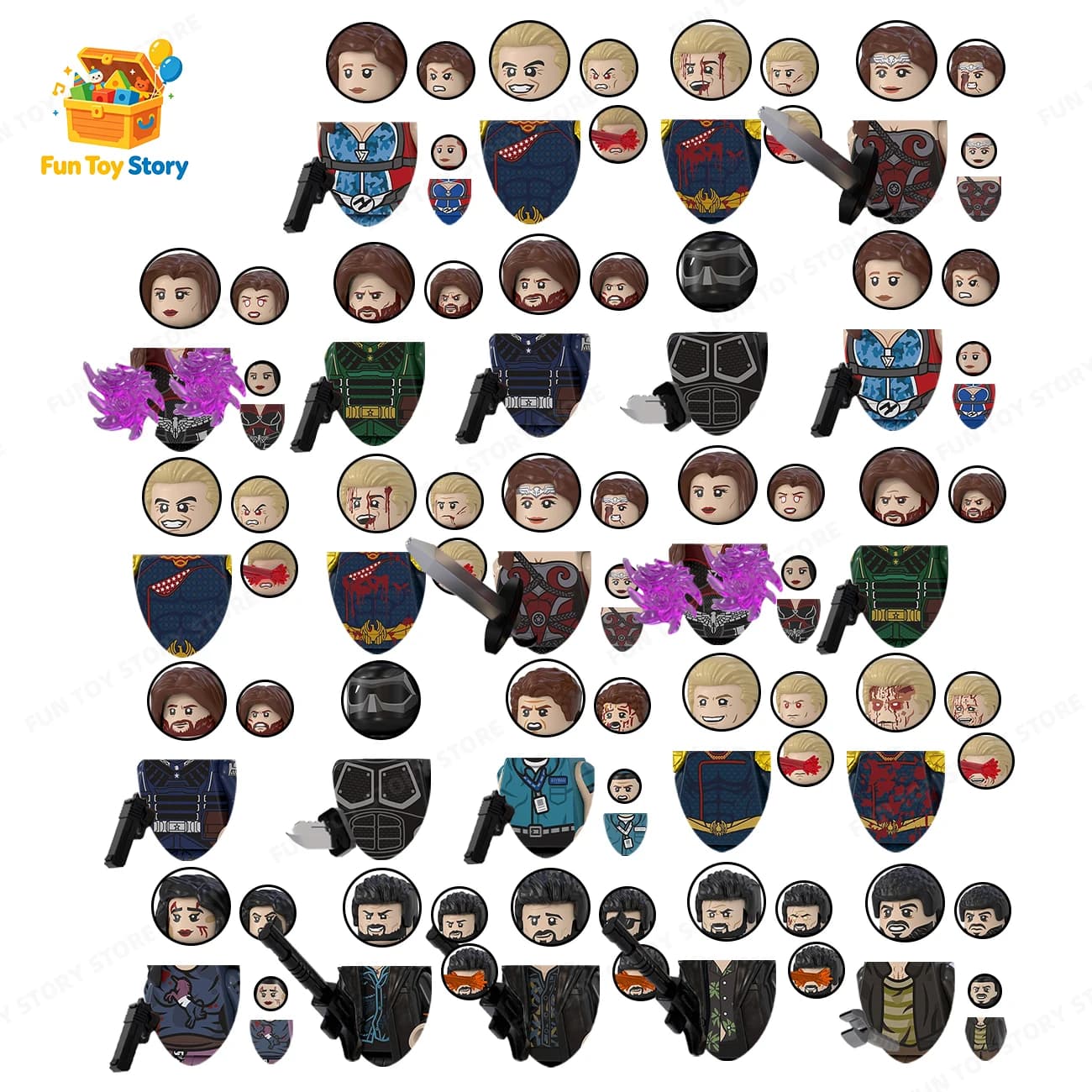 Série TV Watchdog TV6224, blocs de construction assemblés, figurines humaines, collectionnées par les passionnés de cinéma et de télévision, cadeaux pour les personnes