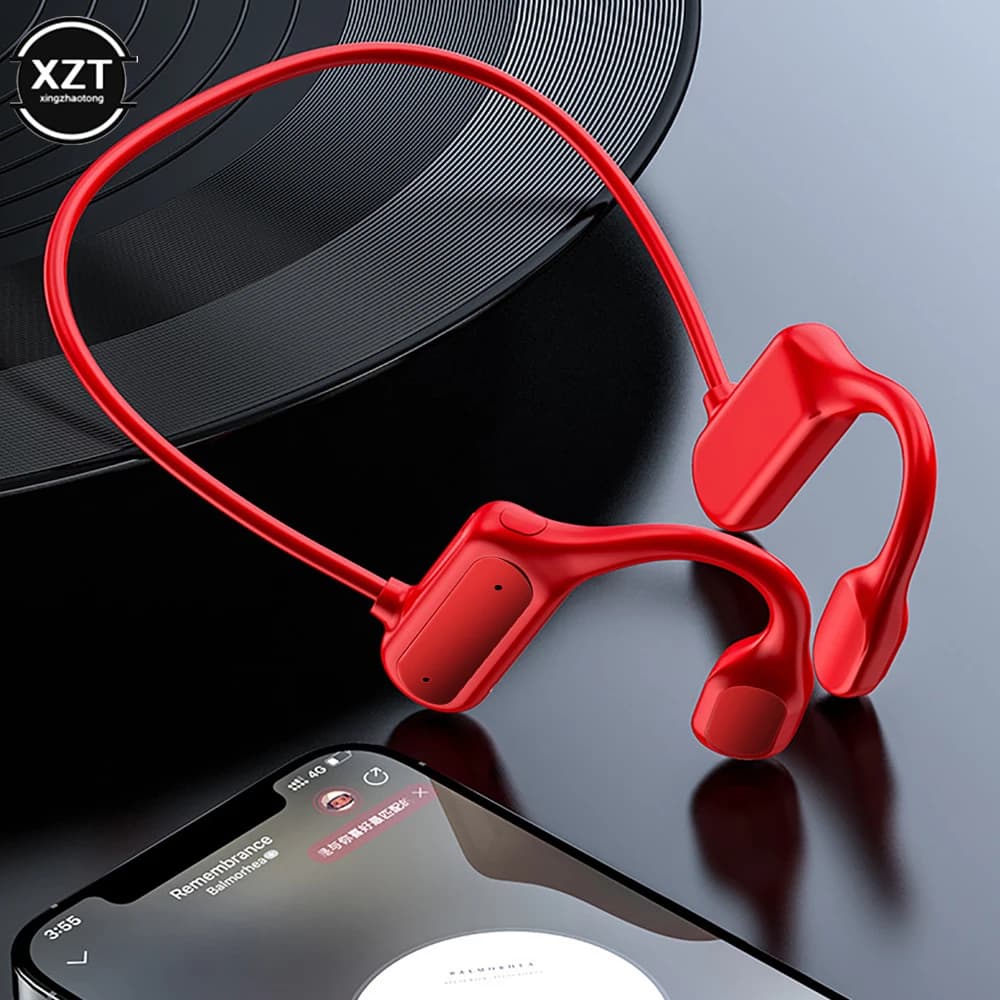 Casque sans fil Bluetooth 5.0 BL09 étanche, casque stéréo de sport, équipement Audio à Conduction osseuse pour l'extérieur avec Microphone