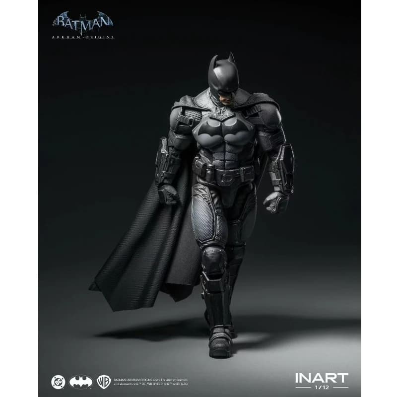 En stock maintenant INART 《Batman: Arkham Origins》Figurine d'action Batman 1/12 Soldier Standard Edition