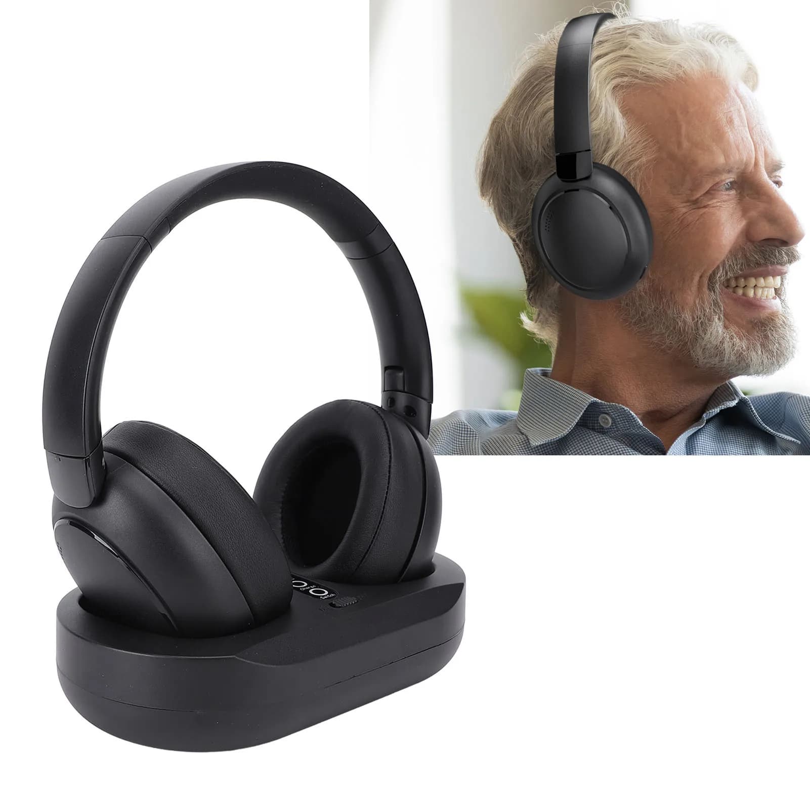 Casque TV sans fil, lecture 50 heures