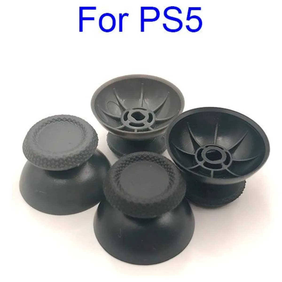 Joysticks analogiques de remplacement pour manette Sony PS5, capuchons de pouce noirs, 200 pièces