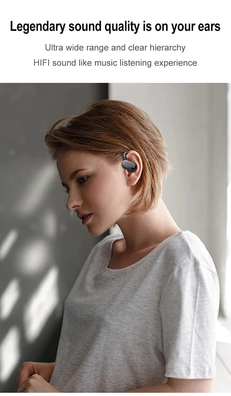 2025 pour shokz openfit Air OWS deepbass casque à conduction osseuse oreille ouverte sans fil Bluetooth écouteurs