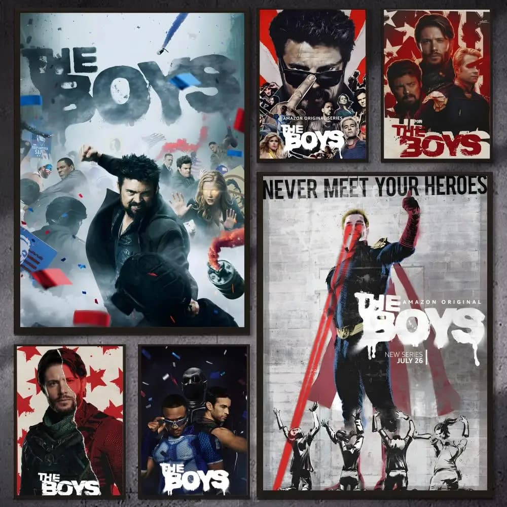 Affiche classique de la série TV T-The Boys, art mural polyvalent HD imperméable, décor auto-adhésif pour tout espace, cadeau idéal