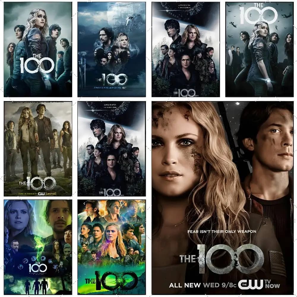 Affiche de film de série télévisée The 100 Season, autocollant artistique haute définition, auto-adhésif, étanche, décoration de la maison