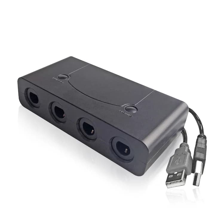 Convertisseur de jeu 4 Ports pour contrôleur GameCube GC, adaptateur USB pour nintendo Switch NGC/Wii U/PC avec fonctions HOME et TURBO