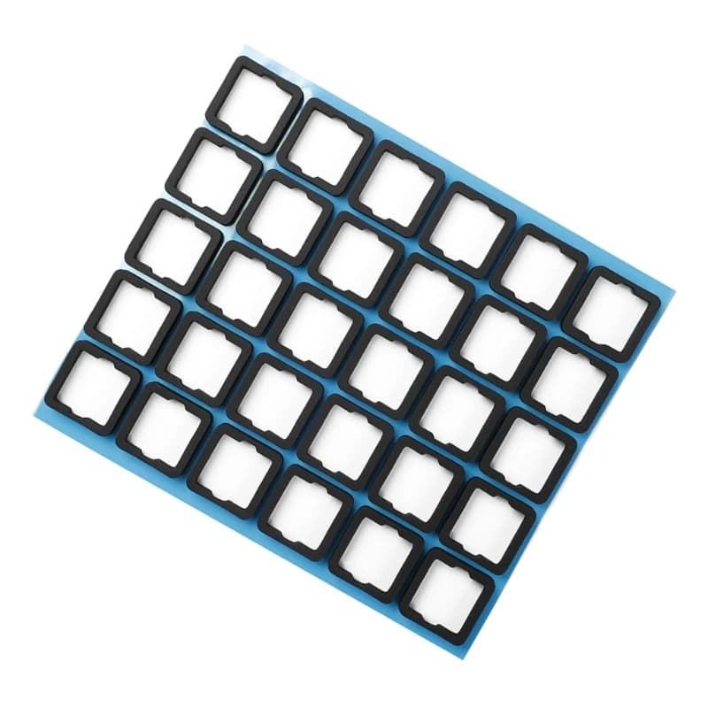 Amortisseurs sonores pour interrupteurs clavier, 120 pièces, feuille d'arbre, silencieux, tampons en mousse C1FD