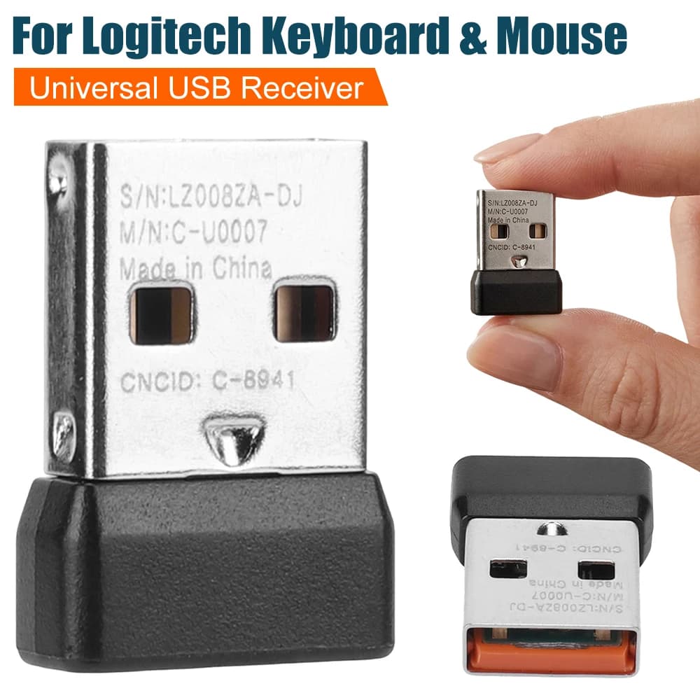 Adaptateur récepteur USB pour clavier et souris Logitech MK220 MK235 MK240 MK270 MK275 MK345 Nano MK260, Dongle USB sans fil Plug & Play