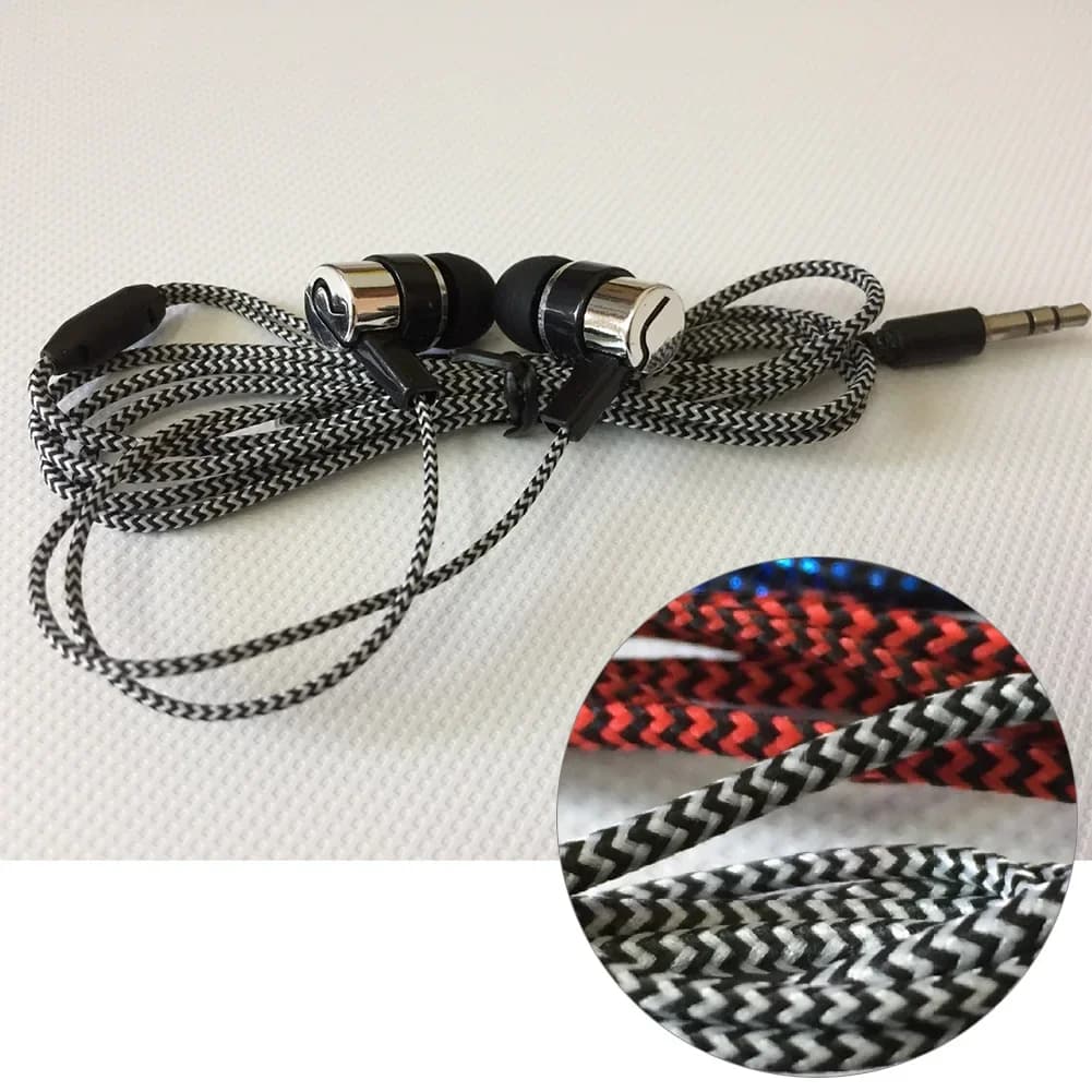 Écouteurs filaires universels, intra-auriculaires, stéréo, réduction du bruit, Style nouilles, casque de Sport pour Samsung Huawei