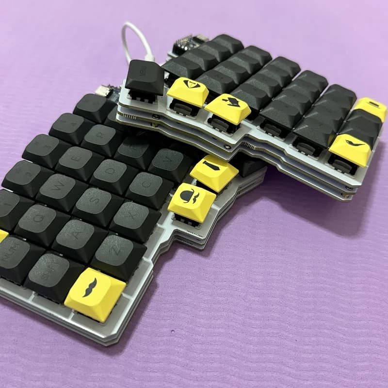 Silakka54 clavier fendu filaire monomode ergonomique QMK fendu échange à chaud Support VIAL claviers mécaniques main gauche et droite