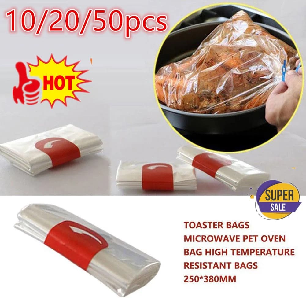 10/20/50pcs sac de dinde sacs de rôtissage de four manchon de cuisson mijoteuse sac