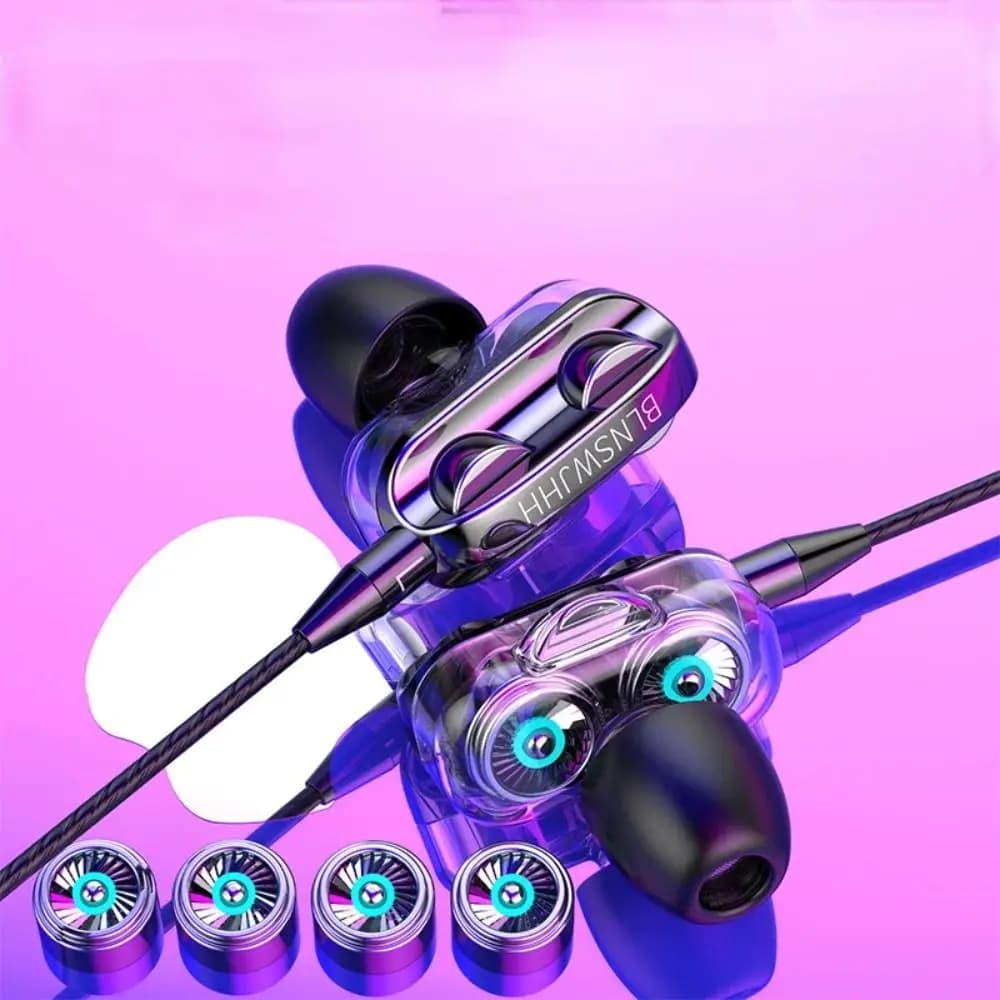 Écouteurs filaires à réduction de bruit avec micro, casque de sport, écouteurs stéréo HiFi, Xiaomi, Huawei, Samsung, 3.5mm