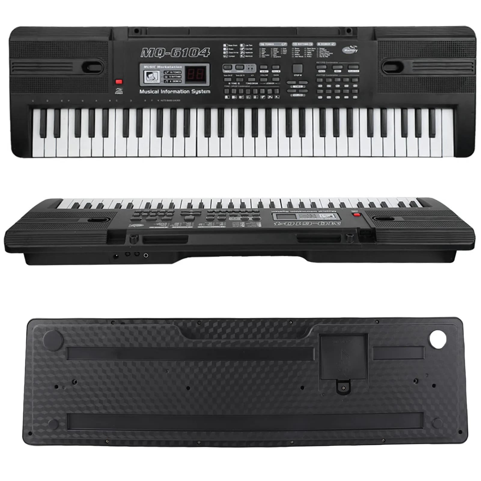 61 touches musique numérique orgue électronique clavier Portable avec Microphone pour enfants clavier numérique Portable