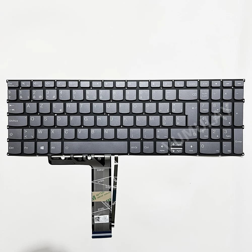 Clavier AZERTY pour Lenovo d'urgence apad 3-15ALC6 3-15ITL6 3-17ALC6 3-15ADhorizon 5-15IIL05 15ITL05 5-15ALC05 PR5SB-BE Belgique Rétro - éclairé