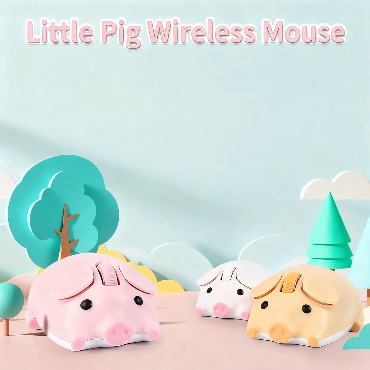 Souris sans fil Bluetooth double mode, mignonne, ergonomique, Portable, longue durée de vie de la batterie, pour PC, ordinateur Portable, cadeaux pour enfants